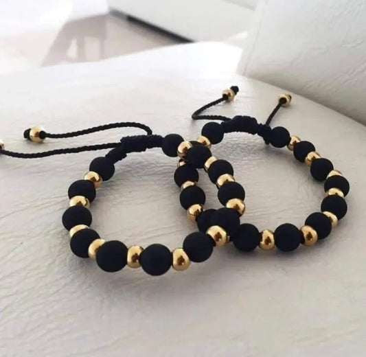 Brazaletes Clásicos Balín Oro Laminado 18k