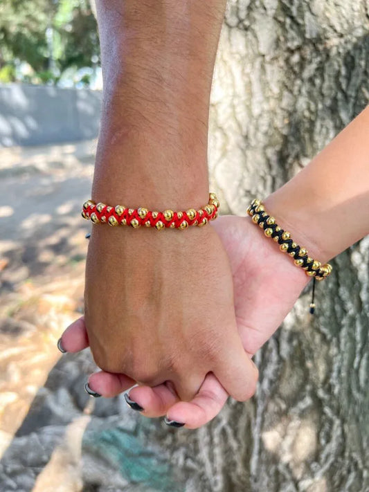 Brazaletes Vip 6,4mm Parejas Oro Laminado 18k