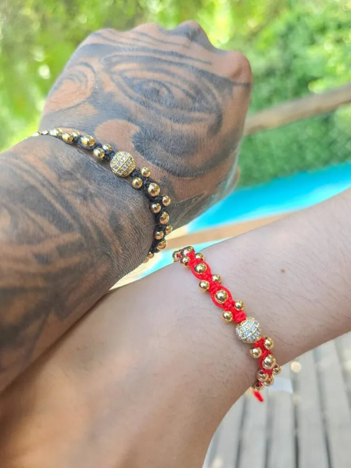 Brazaletes De Lujo Parejas Oro Laminado 18k