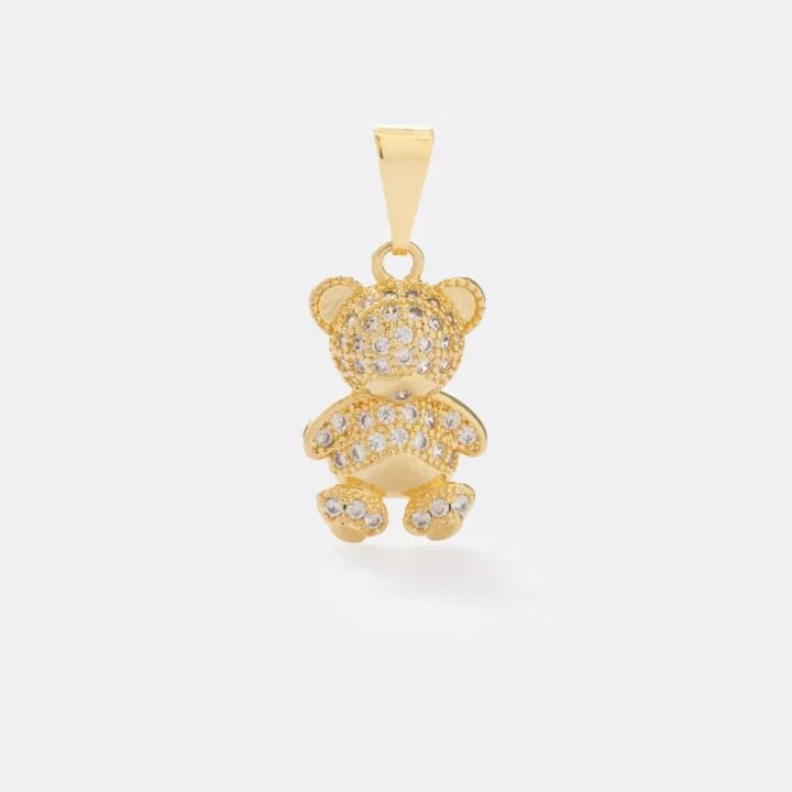 Colgante Oso Bear Oro Laminado 18k