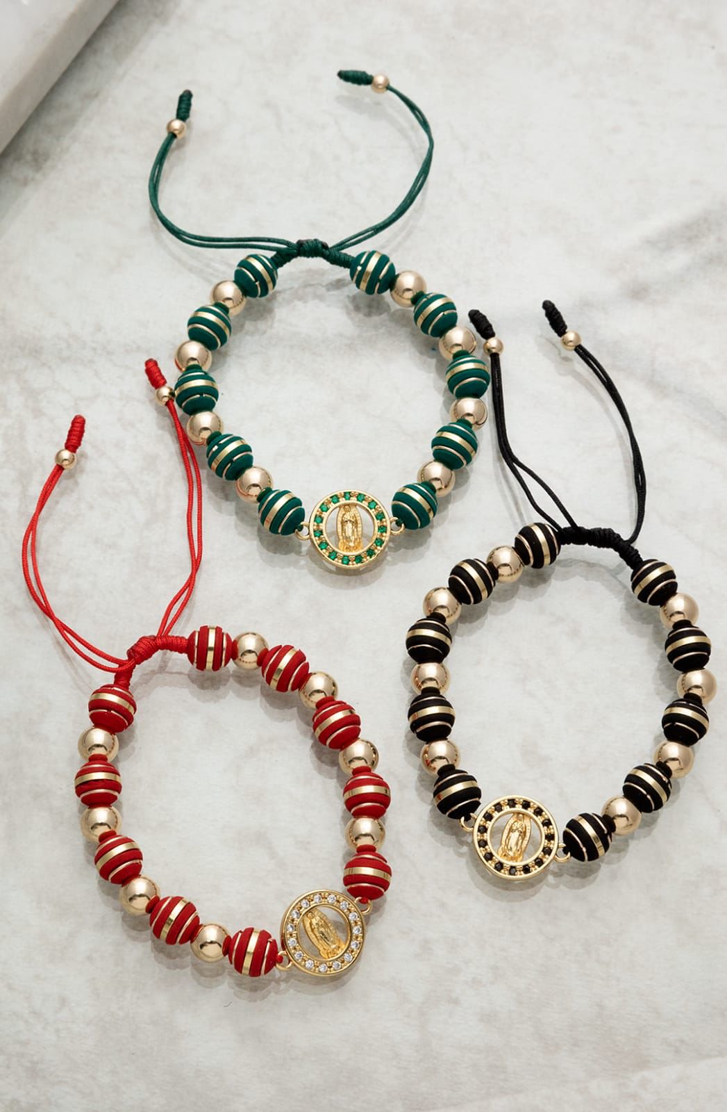 Brazalete De Proteccion Virgen De Guadalupe Oro Laminado 18K