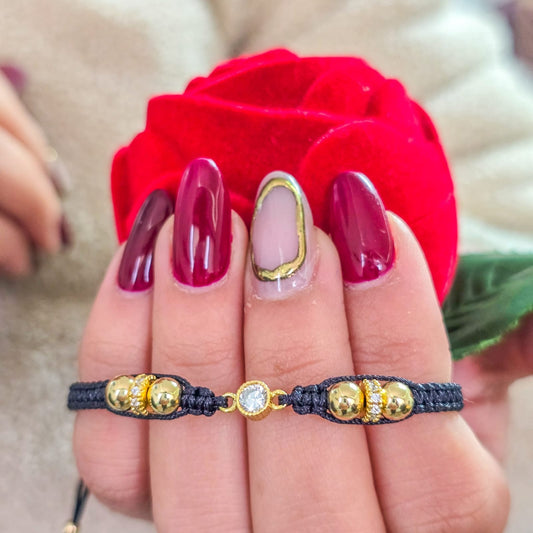 Brazalete Punto De Luz Oro Laminado 18k