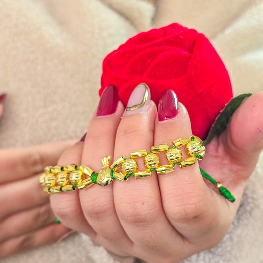 Brazalete Suerte Infinita Oro Laminado 18k