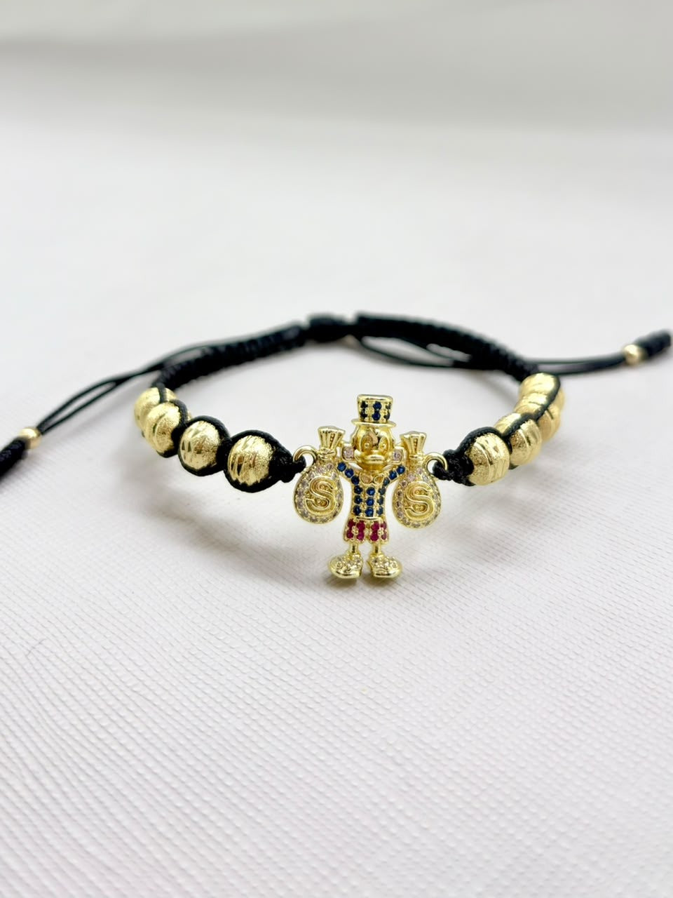 Brazalete Tio Rico Bolsa De Dinero Oro Laminado 18k