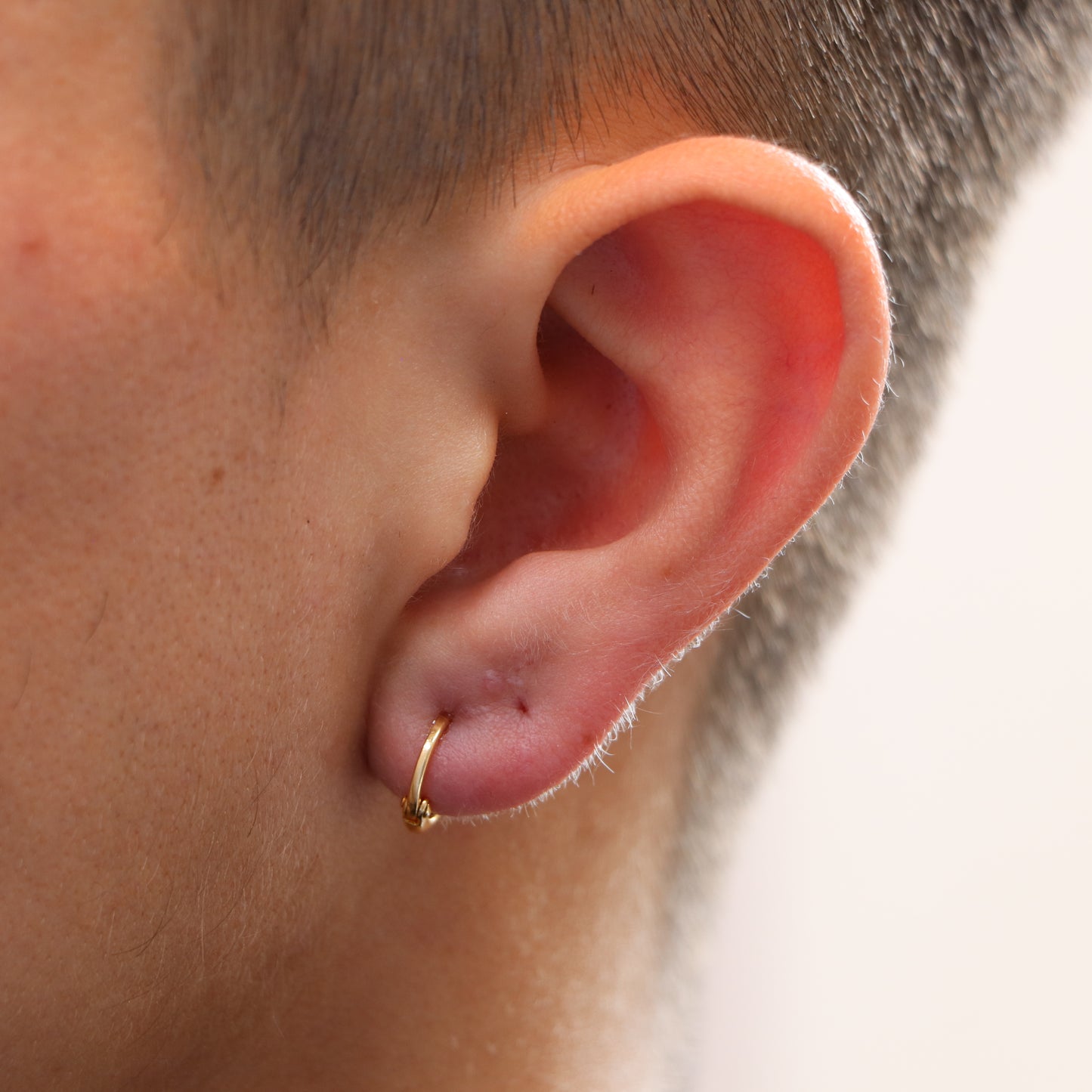 Arete Candongas Baby Oro Laminado 18k