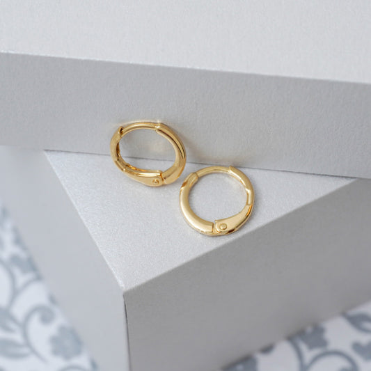 Arete Candongas Baby Oro Laminado 18k