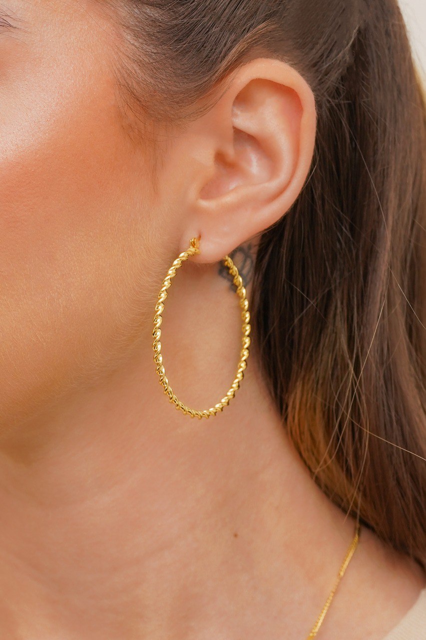 Aros Estilo Candonga Candy Oro Laminado 18k