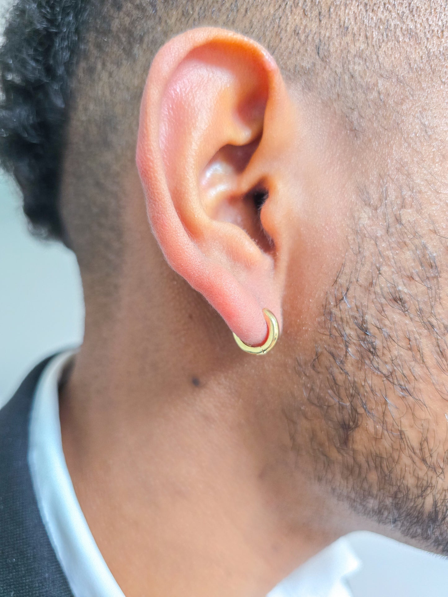 Aros Candonga Lisa Click 1.2cm Oro Laminado 18k