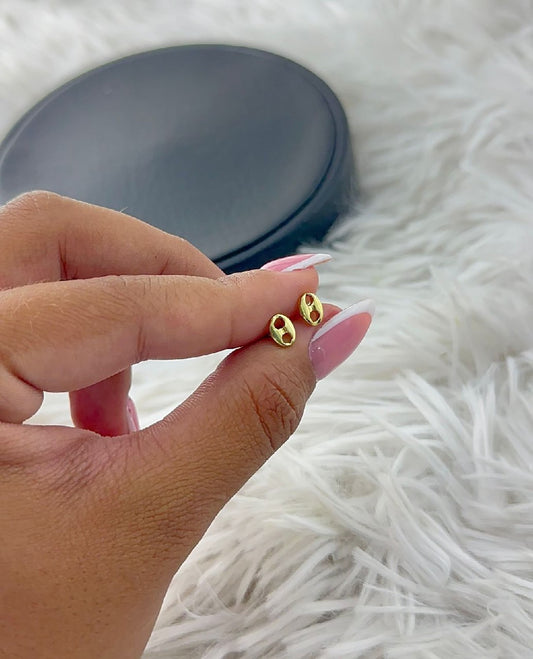 Arete Topo Gucci Oro Laminado 18k