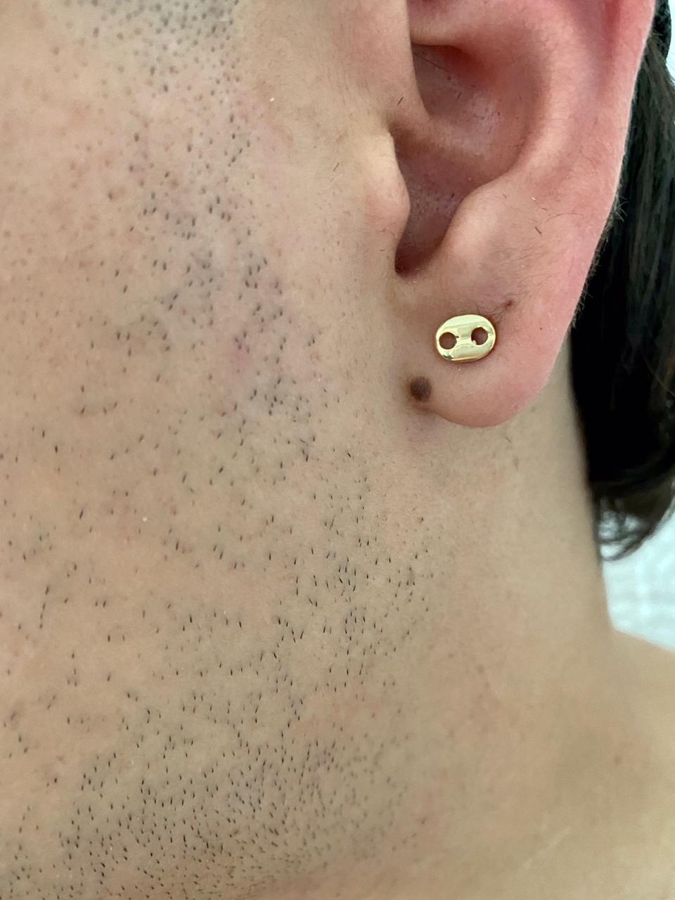 Arete Topo Gucci Oro Laminado 18k