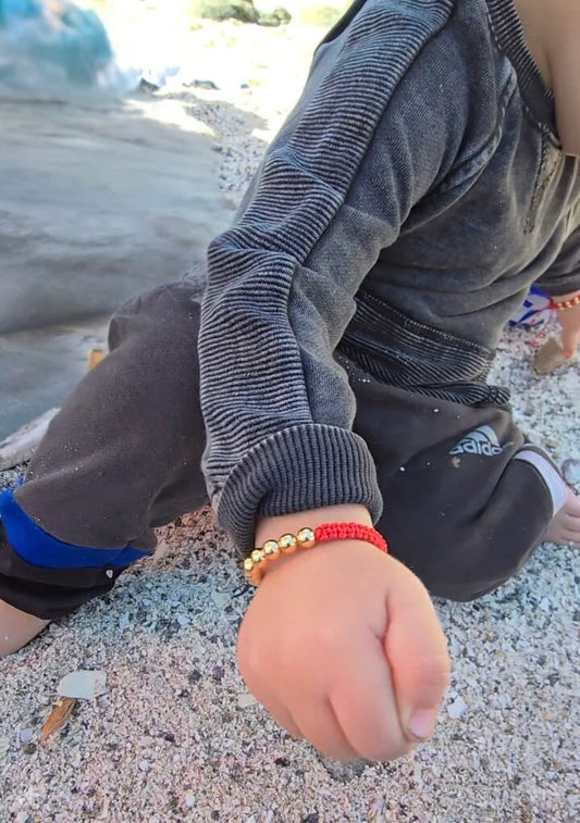 Brazalete Macramé Oro Laminado 18k