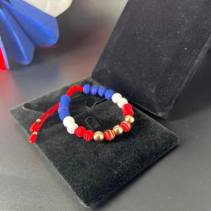 Brazalete Chile Multi-color Oro Laminado 18k