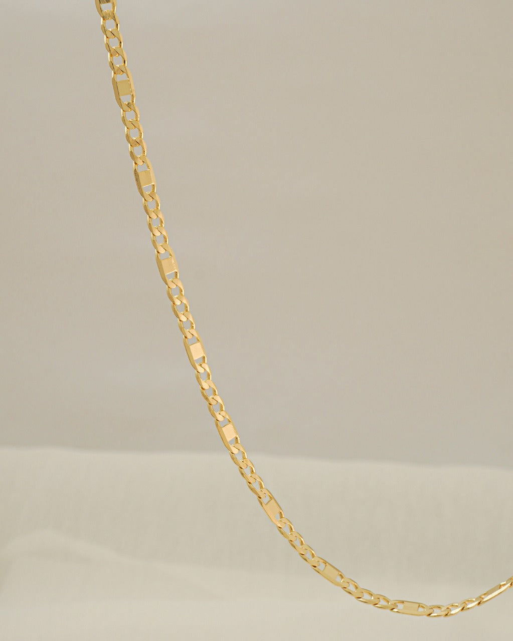 Cadena Tejido Escalera Cubana Oro Laminado 18k