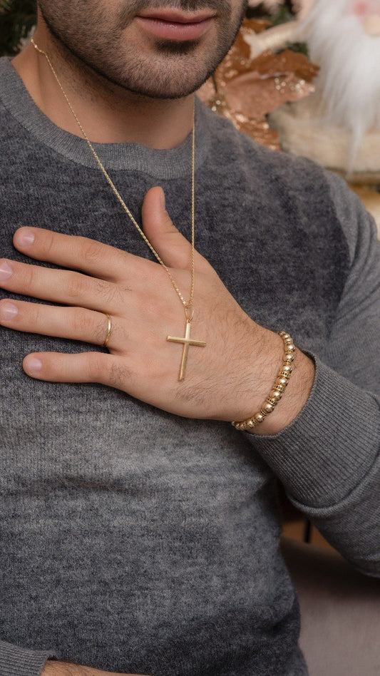 Cadena Tejido Caracol Oro Laminado 18k