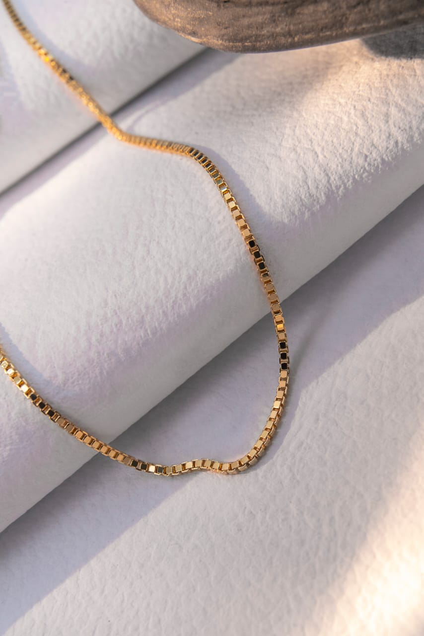 Cadena Veneciana Gruesa Oro Laminado 18k