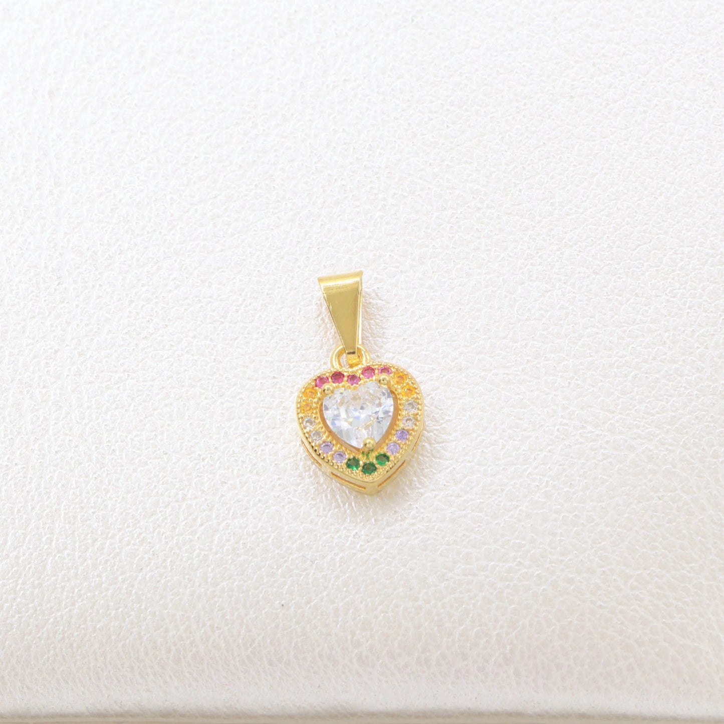 Colgante Rainbow Love Oro Laminado 18k