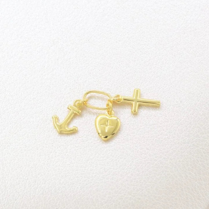 Colgante Tres Gracias Oro Laminado 18k