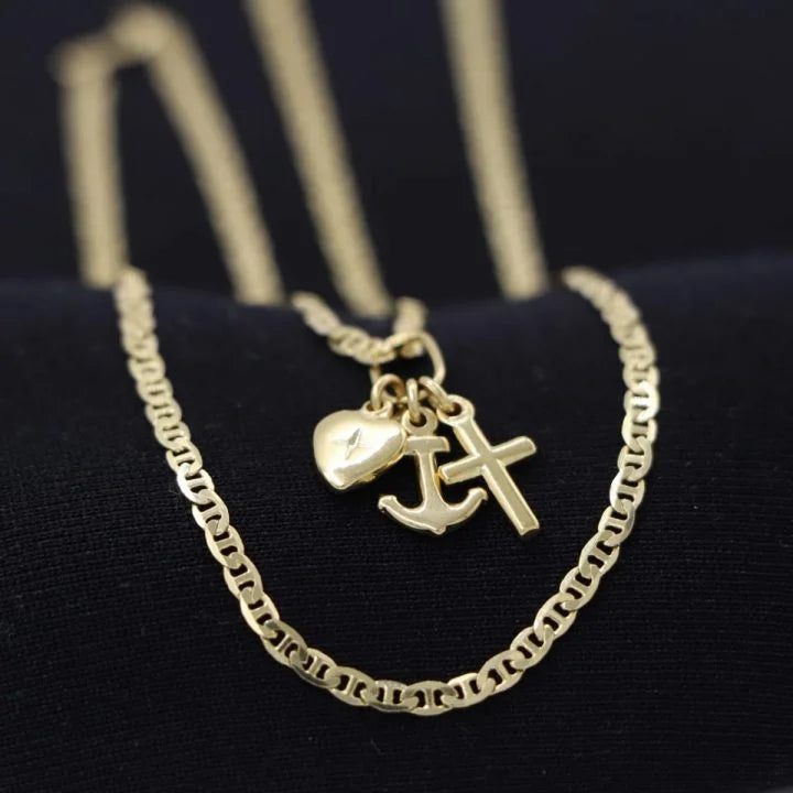 Colgante Tres Gracias Oro Laminado 18k
