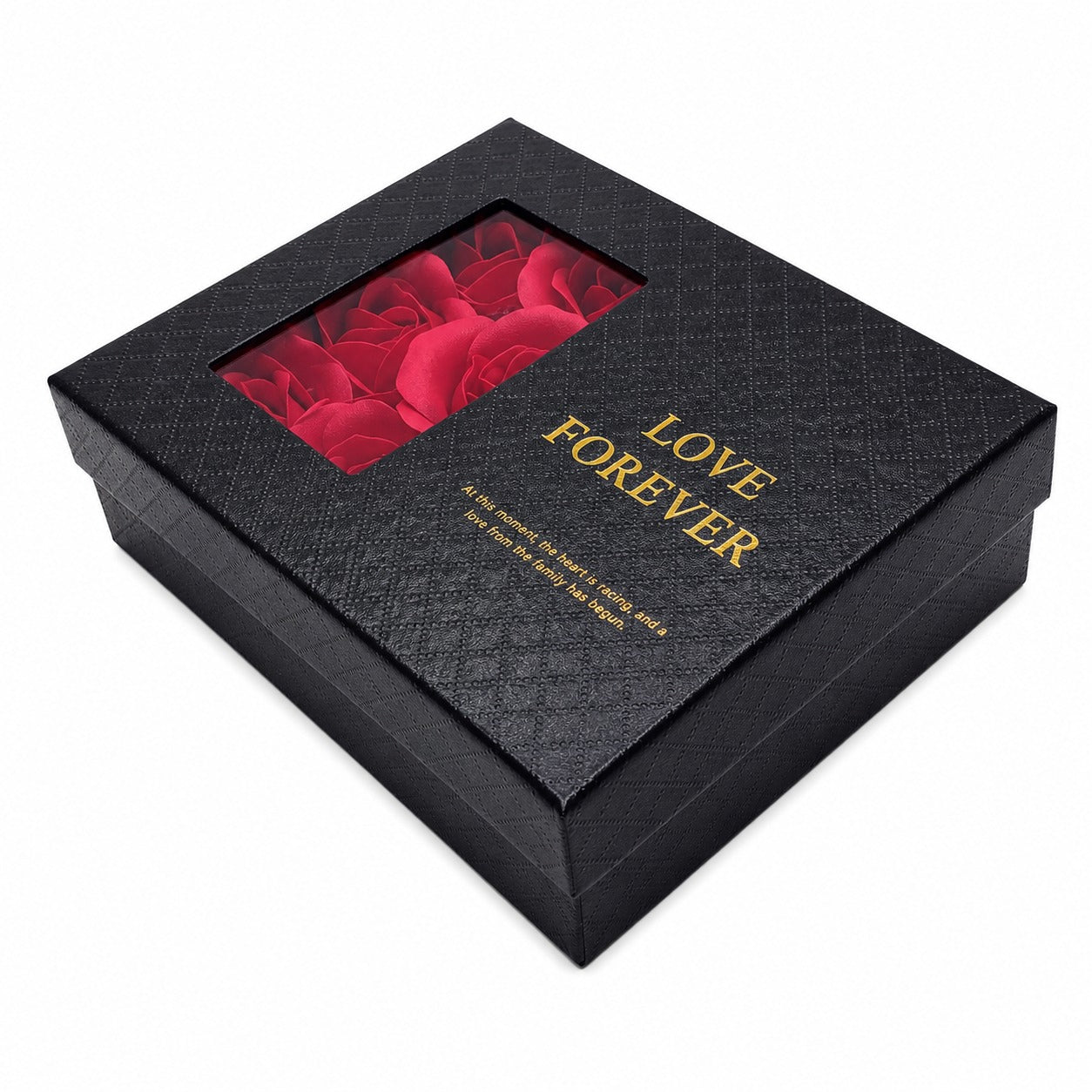 Caja de Rosas Premium "Love Forever" (Sin Bolsa)