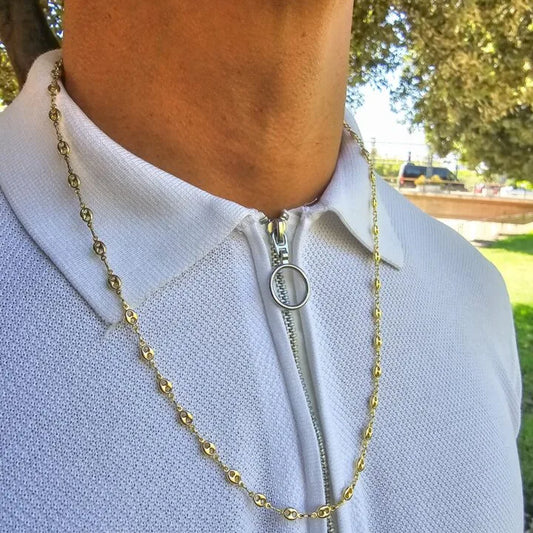 Cadena Tejido Gucci Oro Laminado 18k