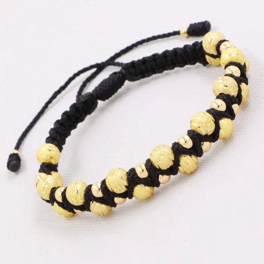 Manilla Cruzada Diamantada Oro Laminado 18k