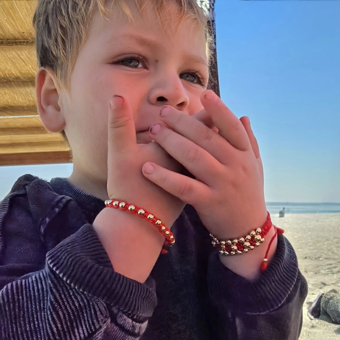 Brazalete Tejido KIDS En Oro Laminado 18k