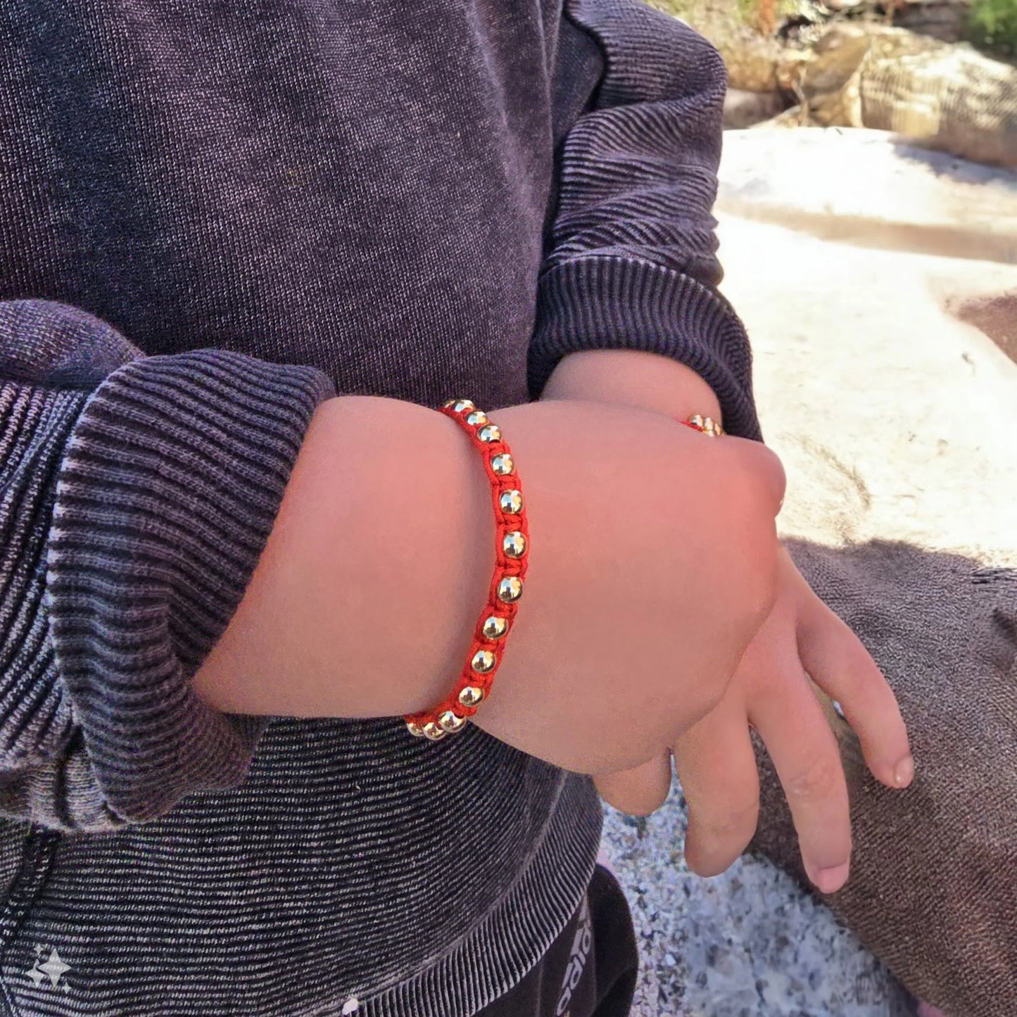 Brazalete Tejido KIDS En Oro Laminado 18k