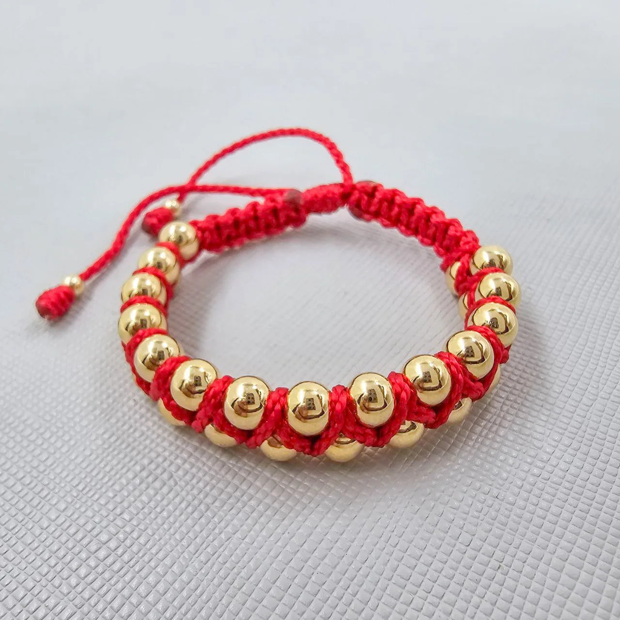 Brazalete Tejido Zig Zag En Oro Laminado 18k