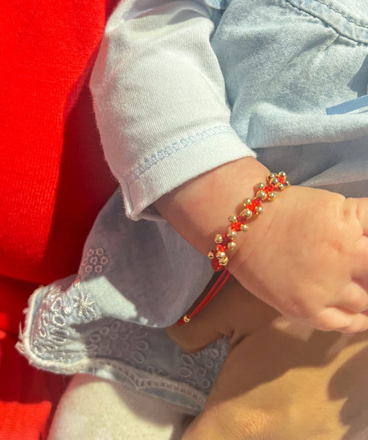 Brazalete Tejido Oro Laminado 18k