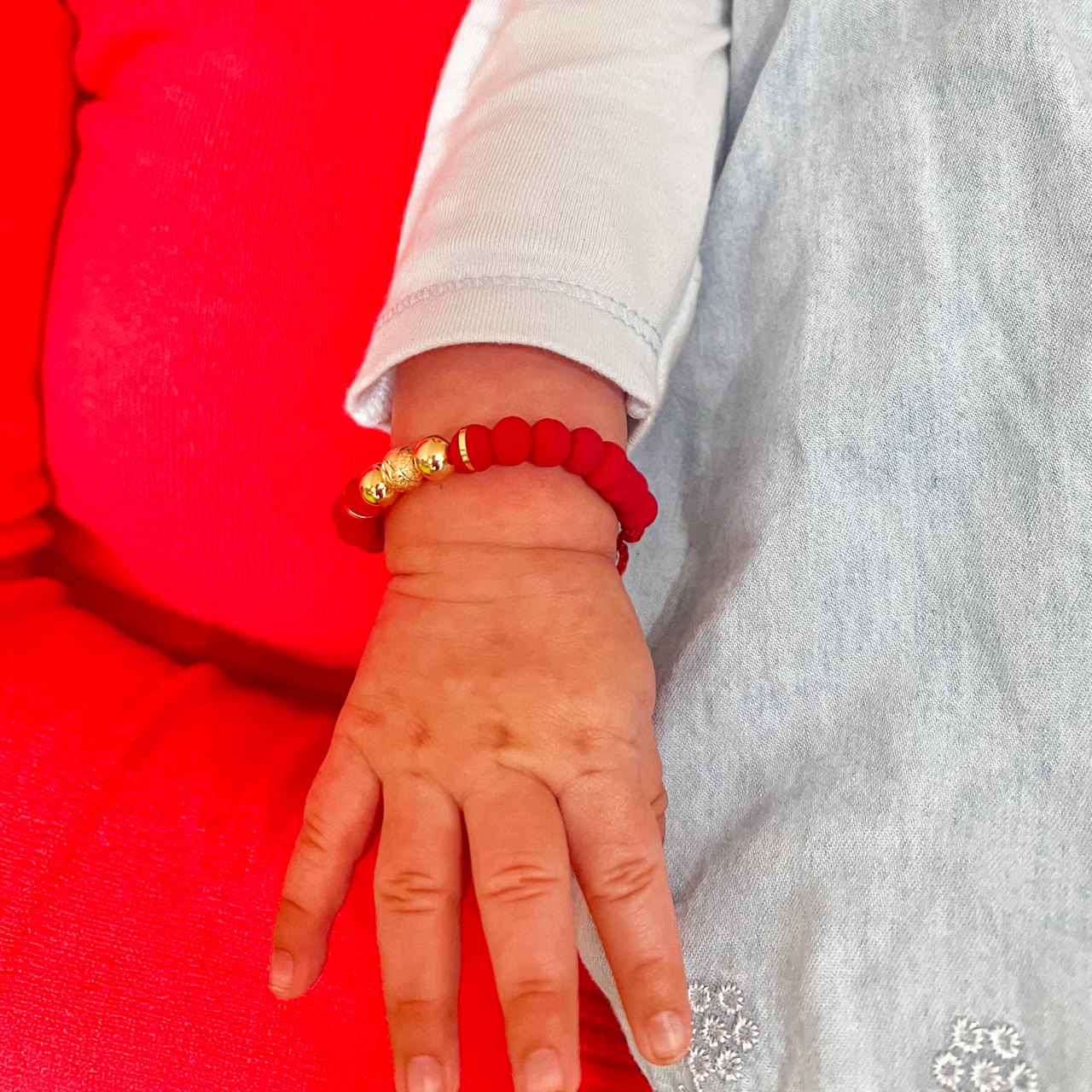 Brazalete Balín Oro Laminado 18K
