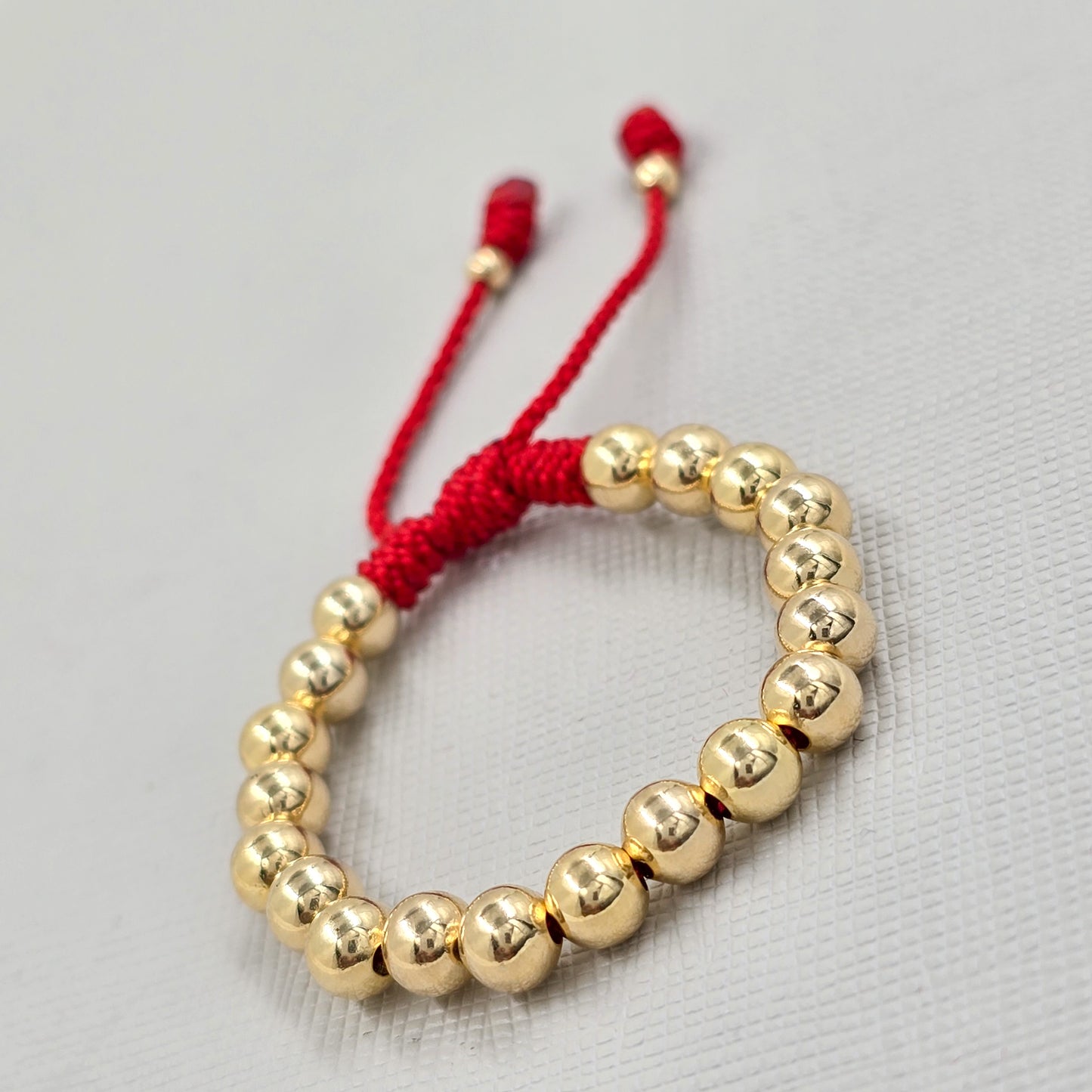 Brazalete Dorado Balín Oro Laminado 18K