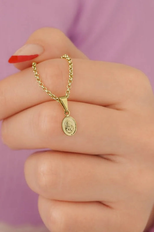 Dije Rostro Mini Oro Laminado 18k