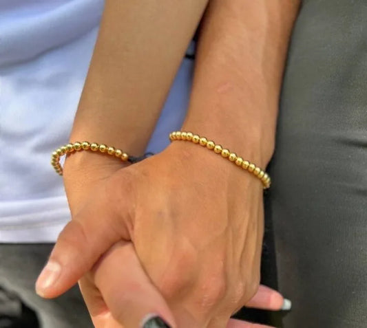 Brazaletes Clasicos Parejas Oro Laminado 18k
