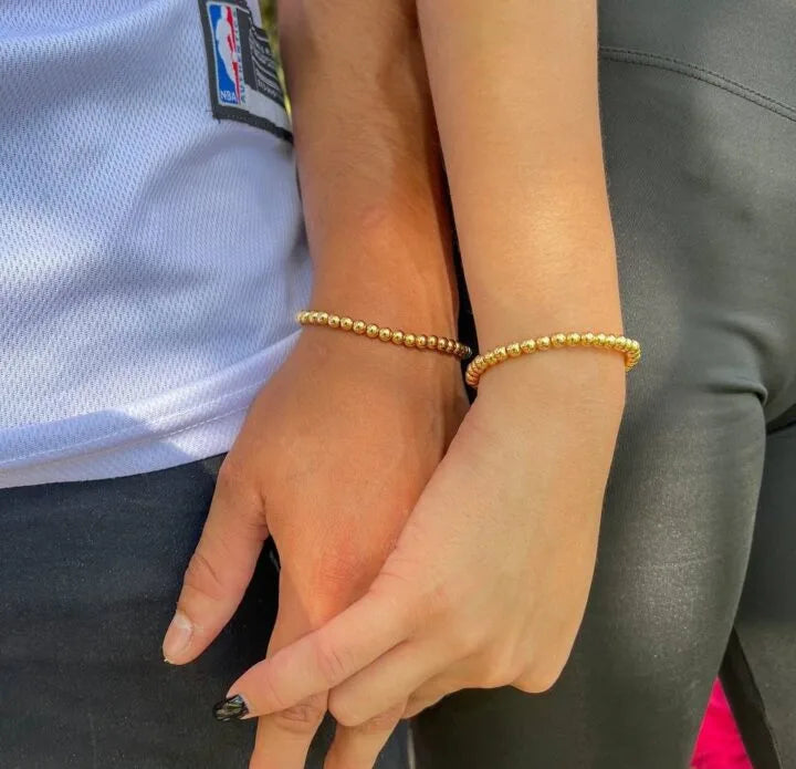 Brazaletes Clasicos Parejas Oro Laminado 18k
