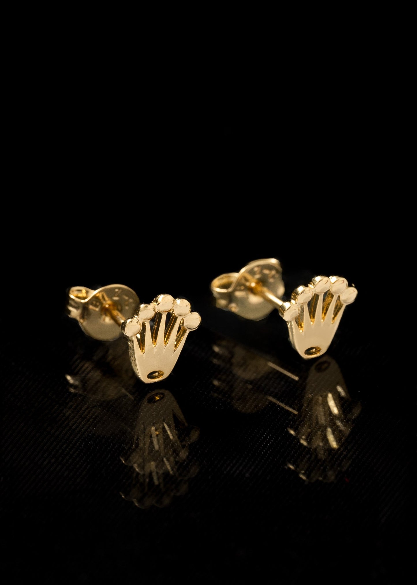 Aretes Rolex Oro Laminado 18k