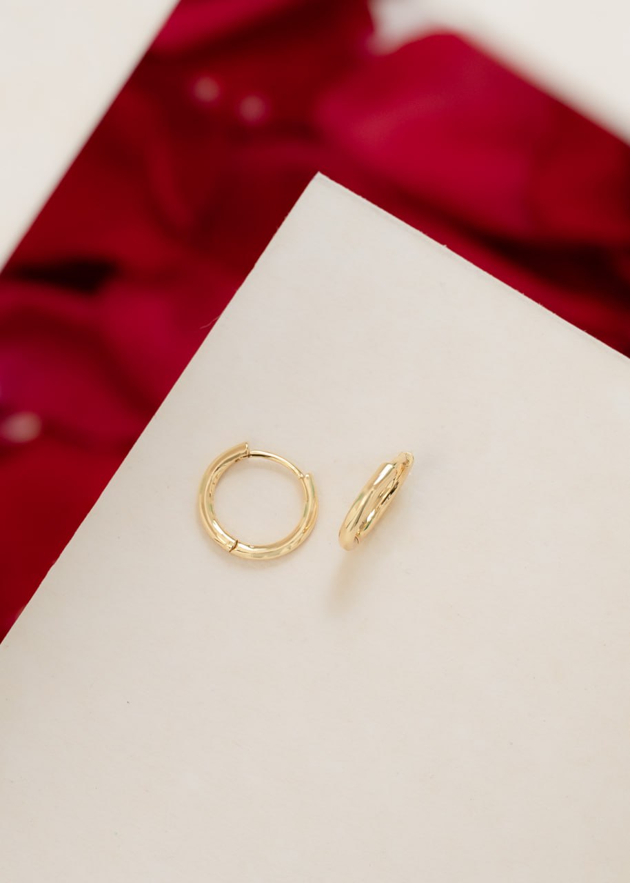 Aros Candonga Boldy Pequeños Oro laminado 18k