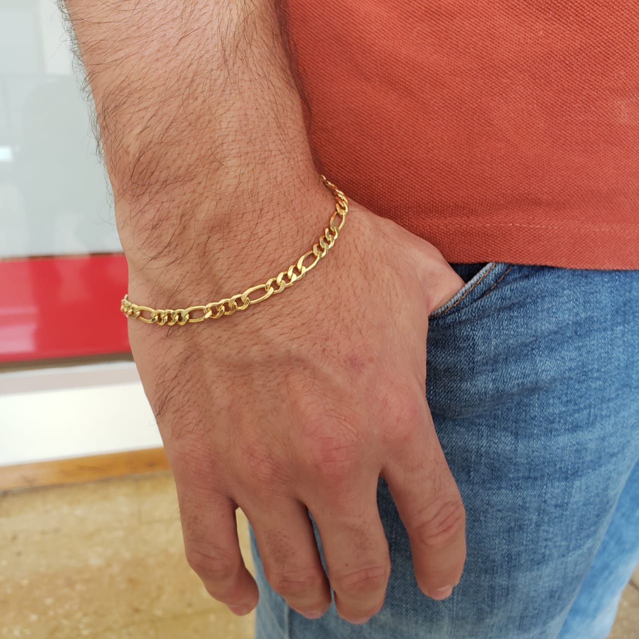 Pulsera Tejido Cartier Gruesa Oro Laminado 18k