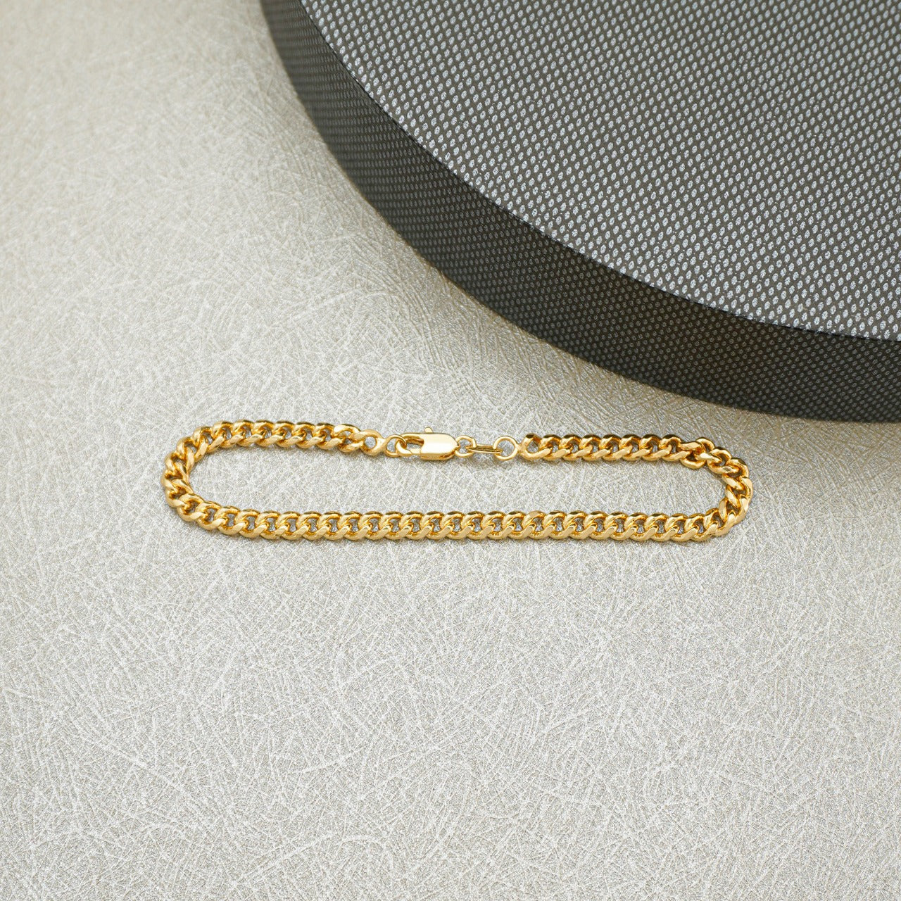 Pulsera Gourmet Gruesa Oro Laminado 18k
