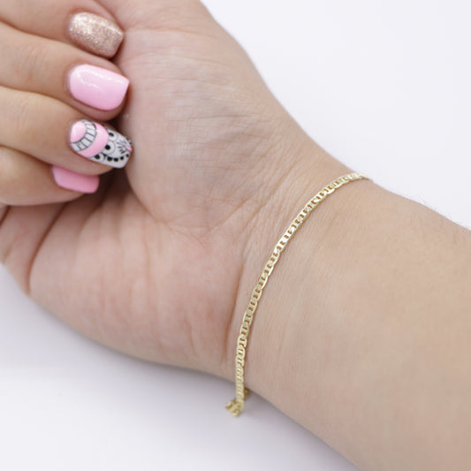 Pulsera Escalera Oro Laminado 18k