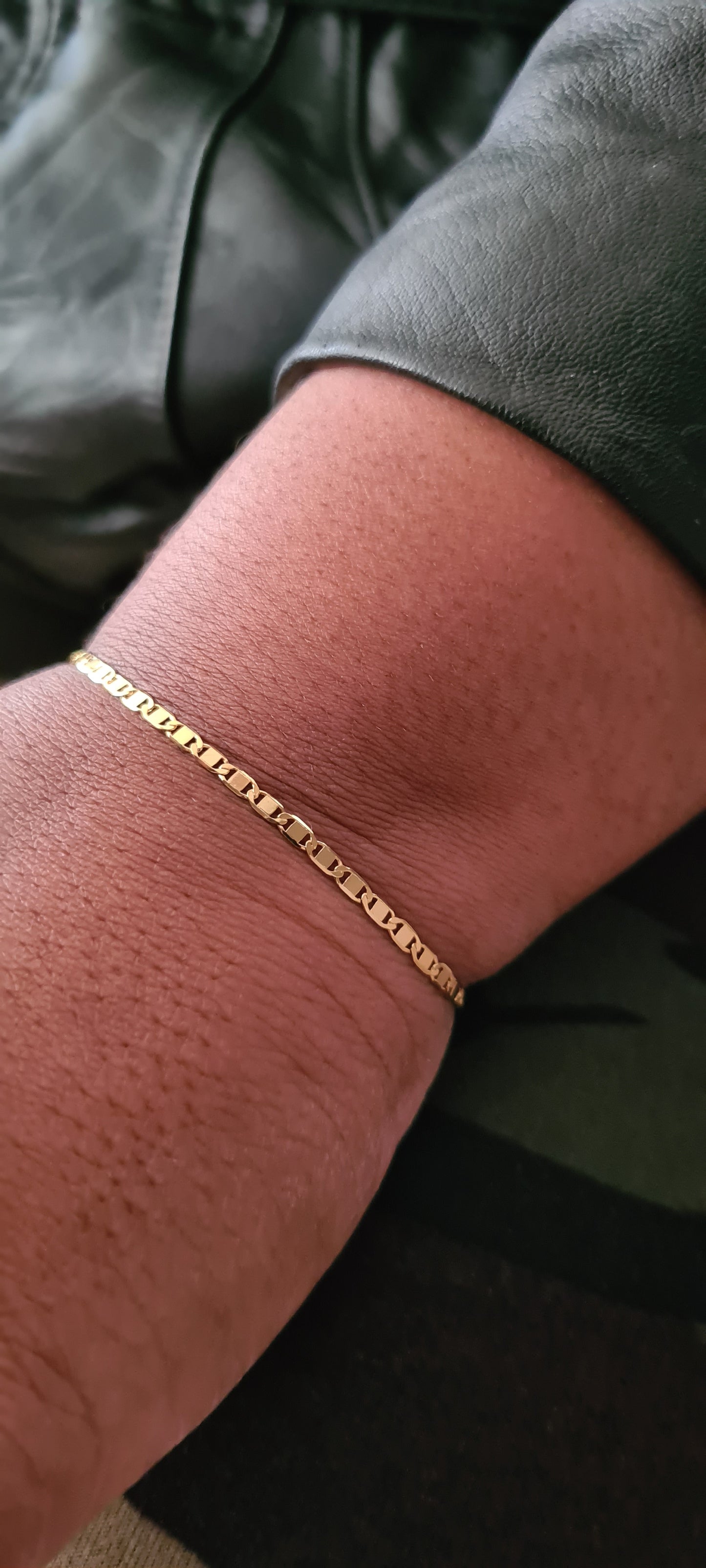 Pulsera Escalera Oro Laminado 18k