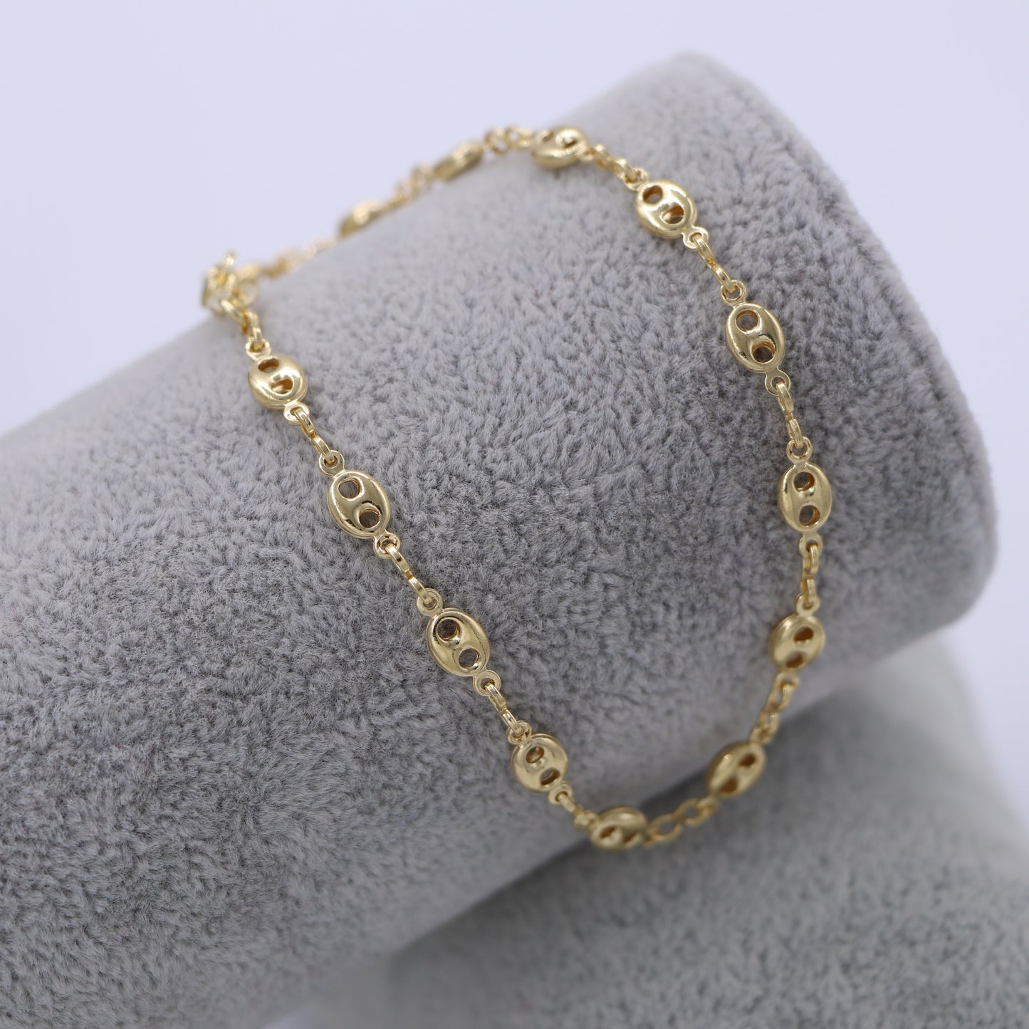 Pulsera Tejido Gucci Oro Laminado 18k