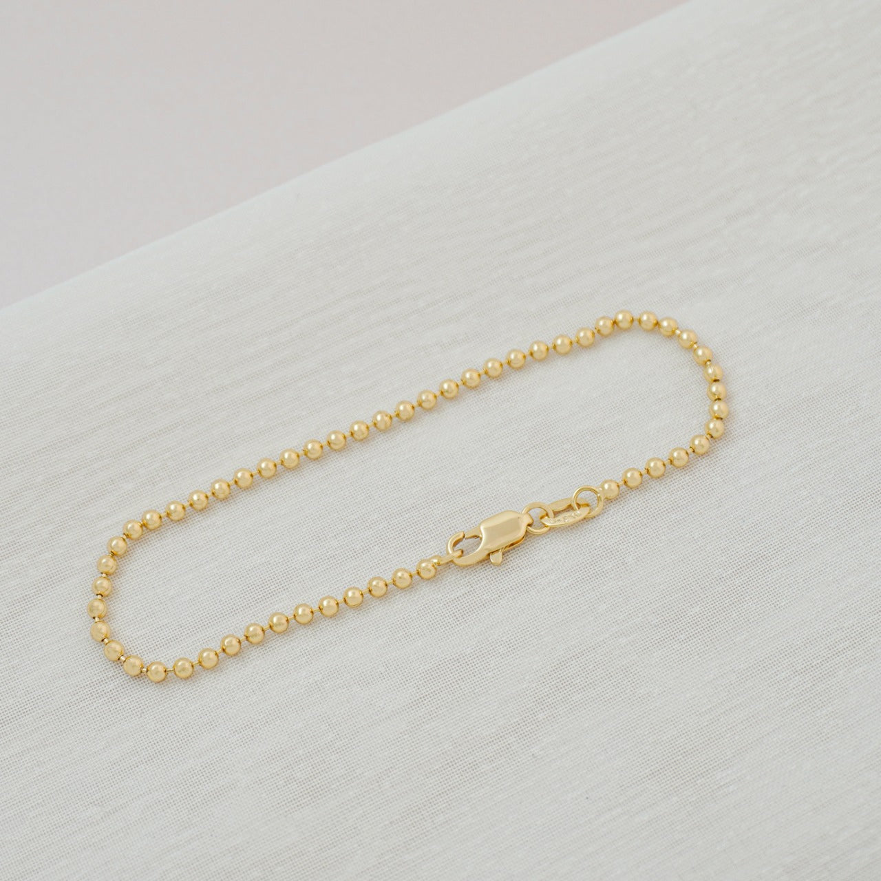 Pulsera Tejido Militar Mediano Oro Laminado 18k