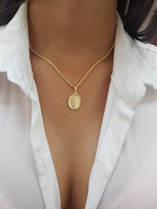 Cadena Tejido Tourbillon Oro Laminado 18k