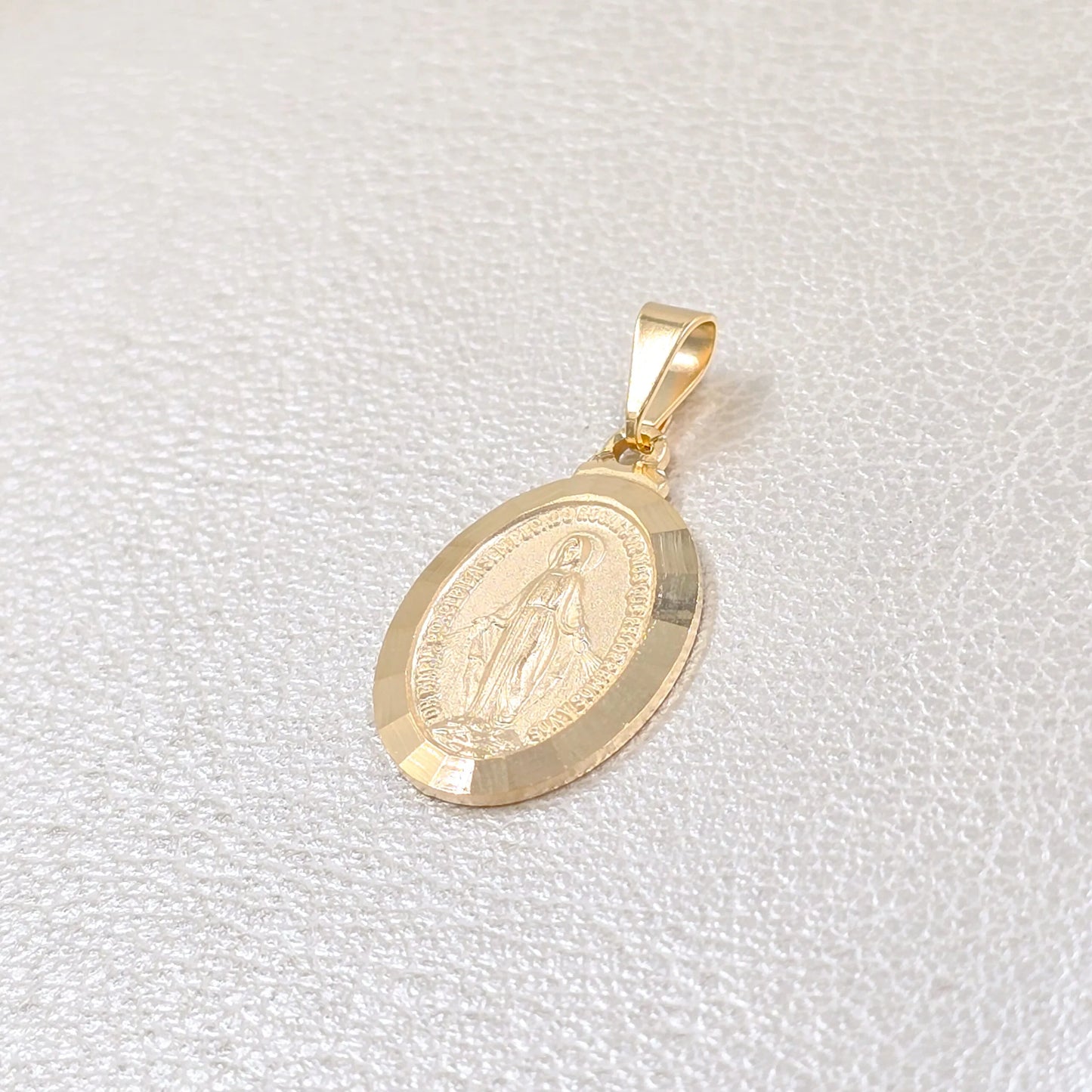 Colgante Virgen Milagrosa Mediana Oro Laminado 18k