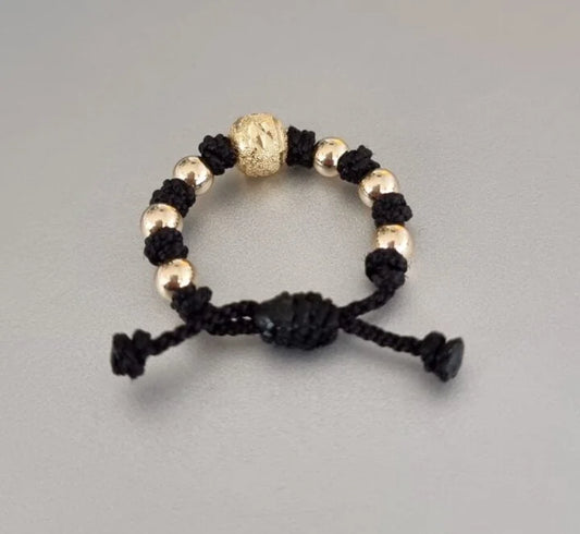 Anilllo Nudos Con Diamantado En Oro Laminado 18k
