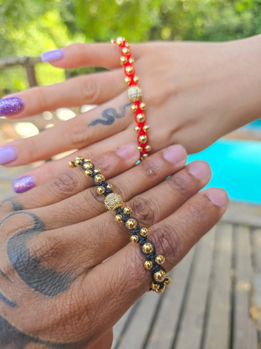 Brazaletes De Lujo Parejas Oro Laminado 18k