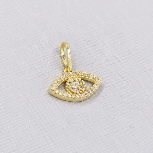 Colgante Ojo Turco En Oro Laminado 18k