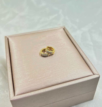 Aros Elegant 8mm Oro Laminado 18k