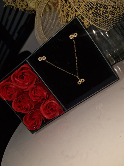 Conjunto Infinito Oro Laminado 18k