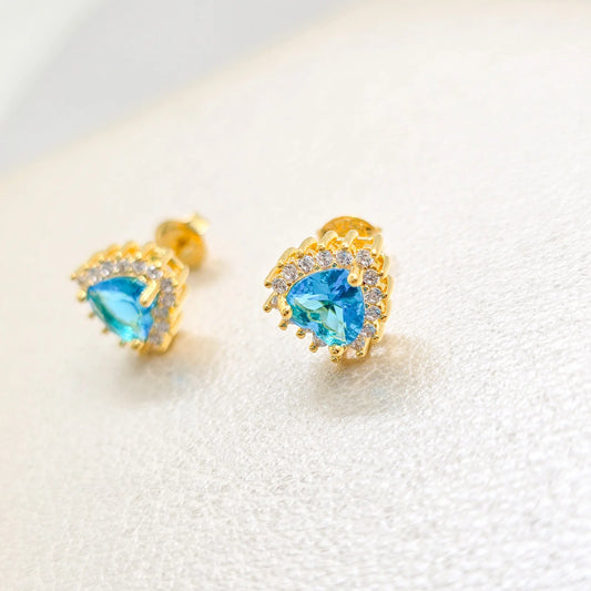 Arete Bondi Heart Oro Laminado 18k